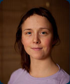 Frida Sandström, yogalärare på Prana Friskvård i Umeå